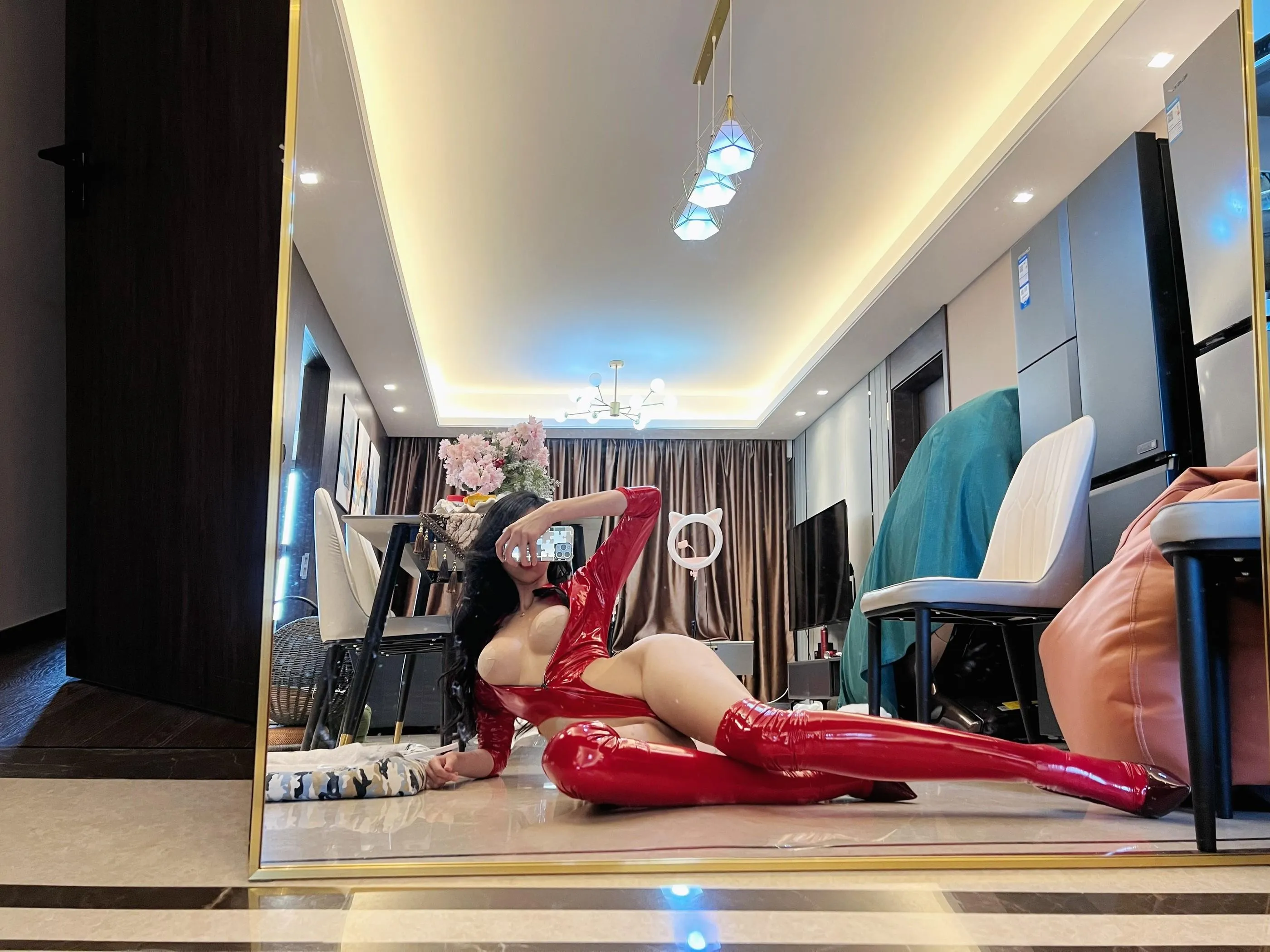 NO.022 葛征GEZHENG – 大红皮衣真飒 [20P]插图8
